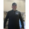 Molleton à capuche Noir MKP Québec - 25 ans